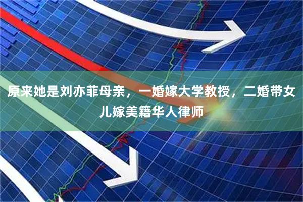 原来她是刘亦菲母亲，一婚嫁大学教授，二婚带女儿嫁美籍华人律师