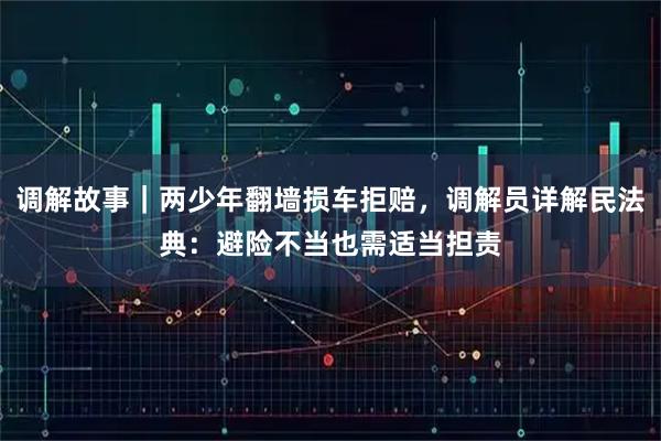 调解故事｜两少年翻墙损车拒赔，调解员详解民法典：避险不当也需适当担责